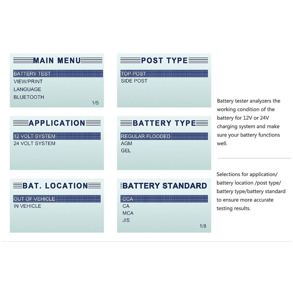Car Battery Analyzer E56349