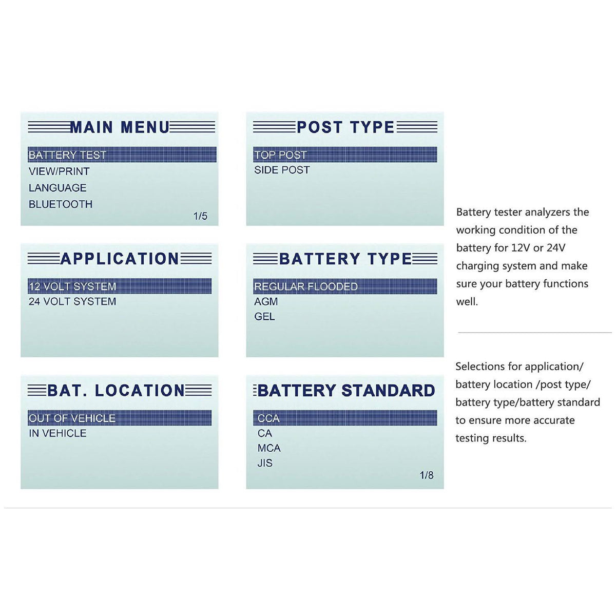 Car Battery Analyzer E56349