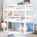 White Triple Bunk Bed A84220