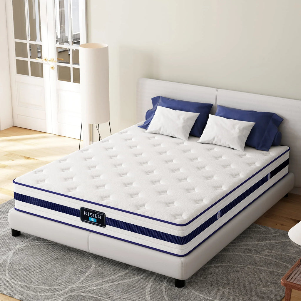 Queen 10 Inch Hybrid Memory Foam Mattress X2918