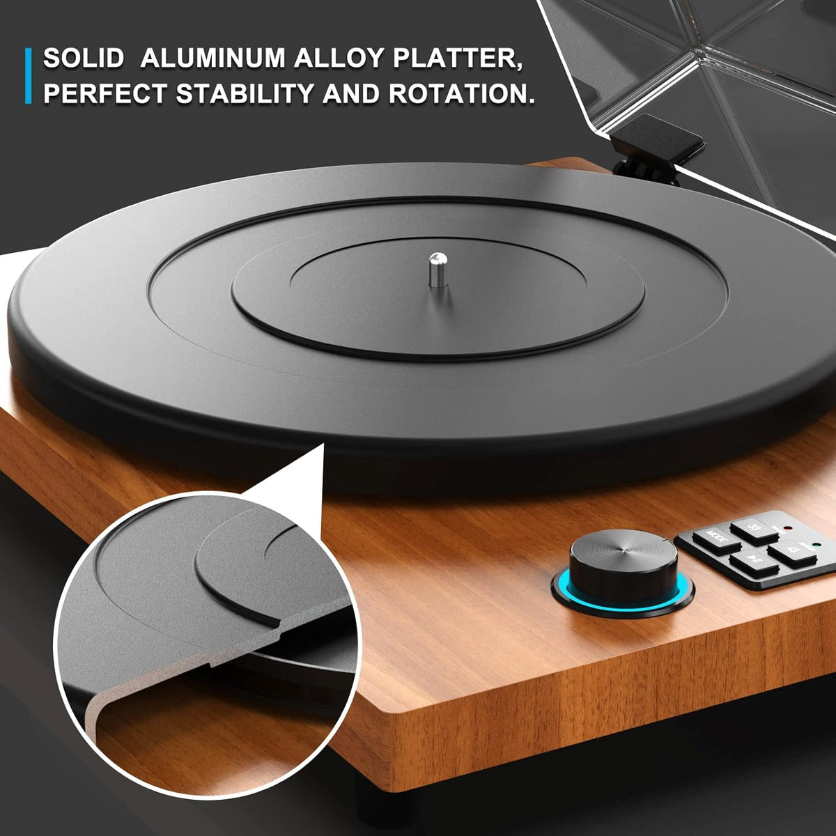 Bluetooth Record Player with Speakers O71987