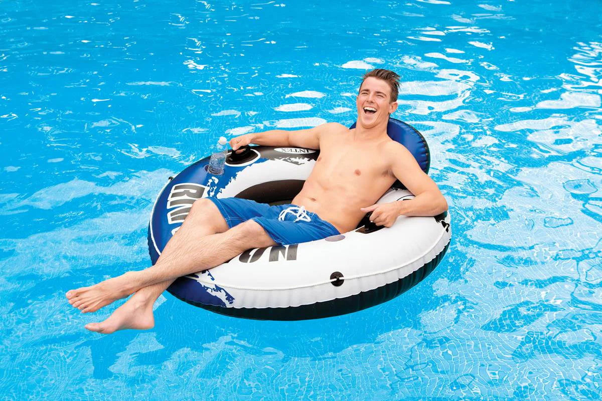 Inflatable 2 Person Float (2 Pack) + Single Tube Y16054