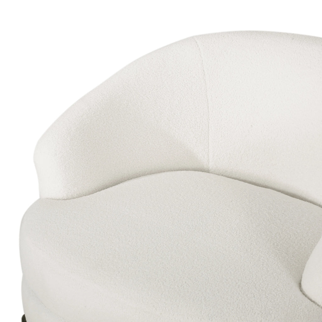 Contemporary Boucle Upholstered Club Chair T944761