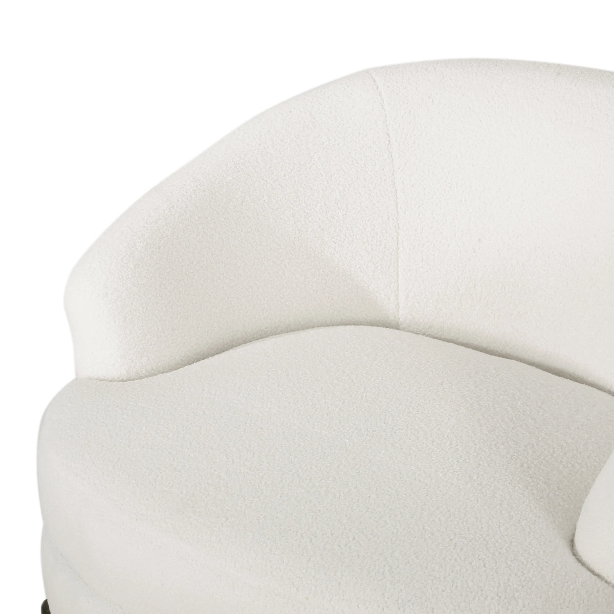 Contemporary Boucle Upholstered Club Chair T944761