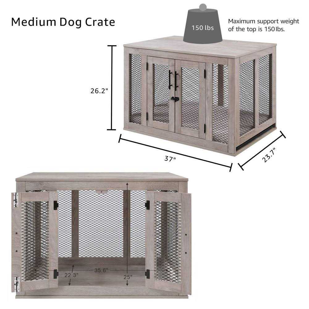 Dog Crate with Cushion and Tray P24836