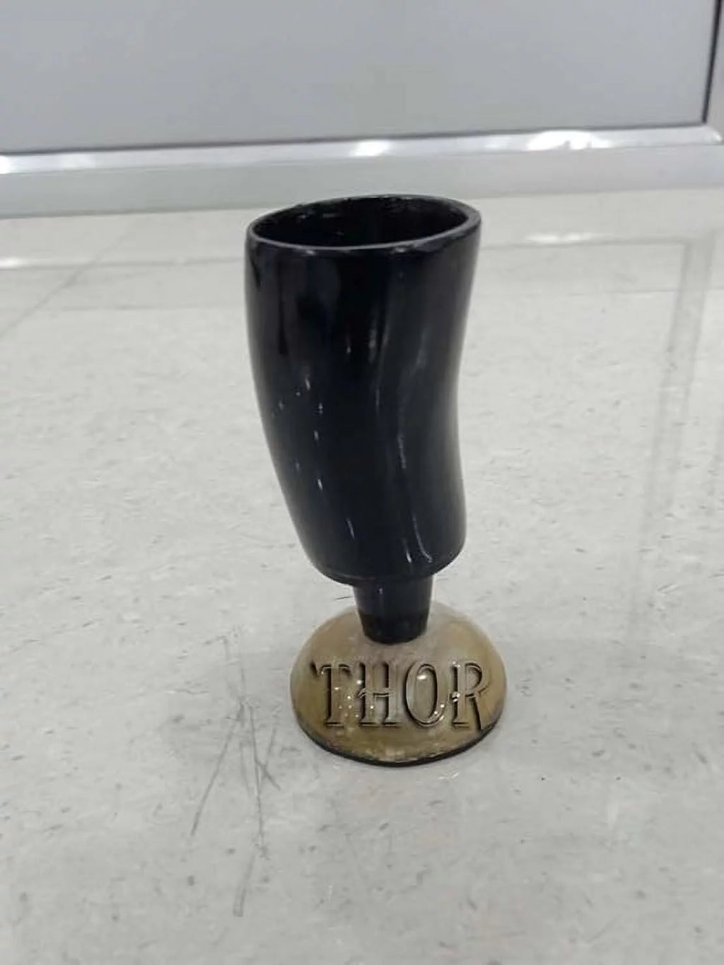 Handmade Natural Viking Drinking Horn Mug with Brass Trim Set of 6 F524704