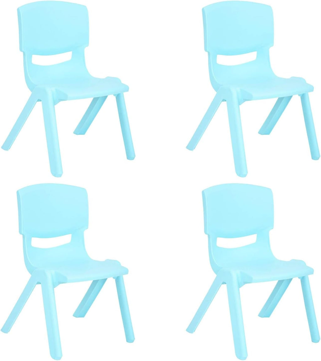 Stackable Plastic Kids Learning Chairs, Yellow, 10 Pack W37086