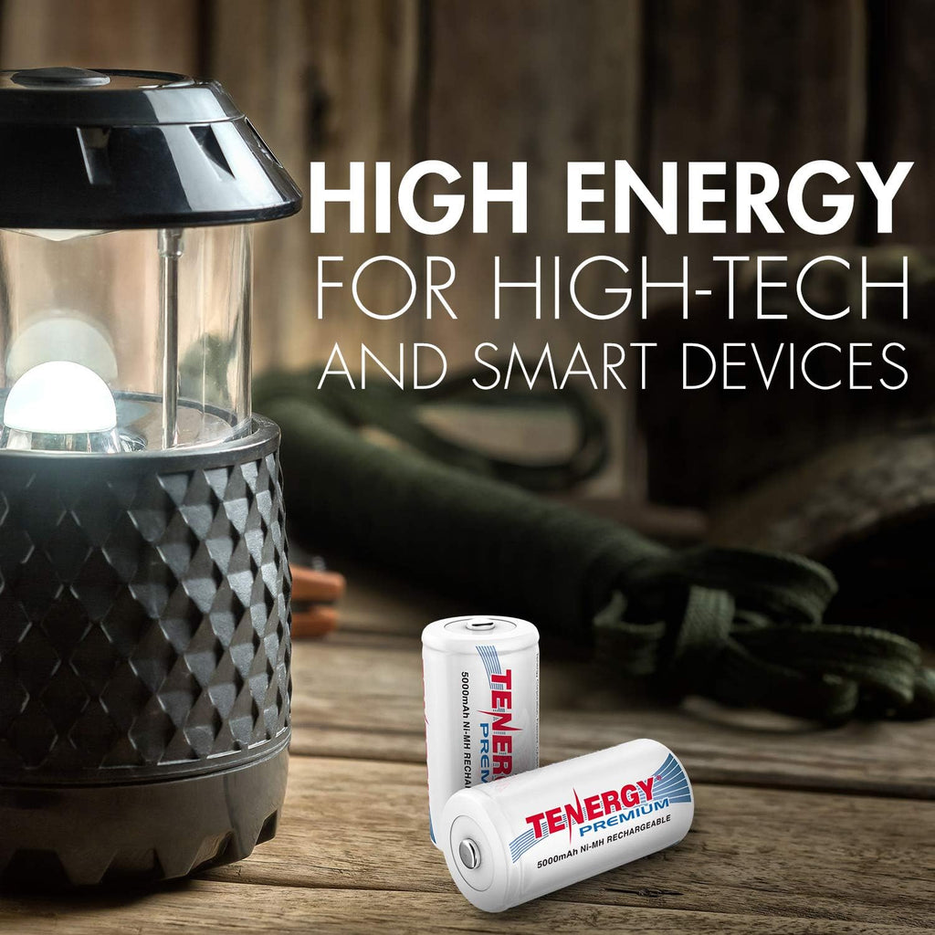 Rechargeable C Batteries 5000mAh NiMH 48-Pack M438
