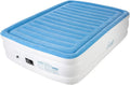 Electric Air Mattress with Internal Pump, Plush Inflatable Bed Queen O391642