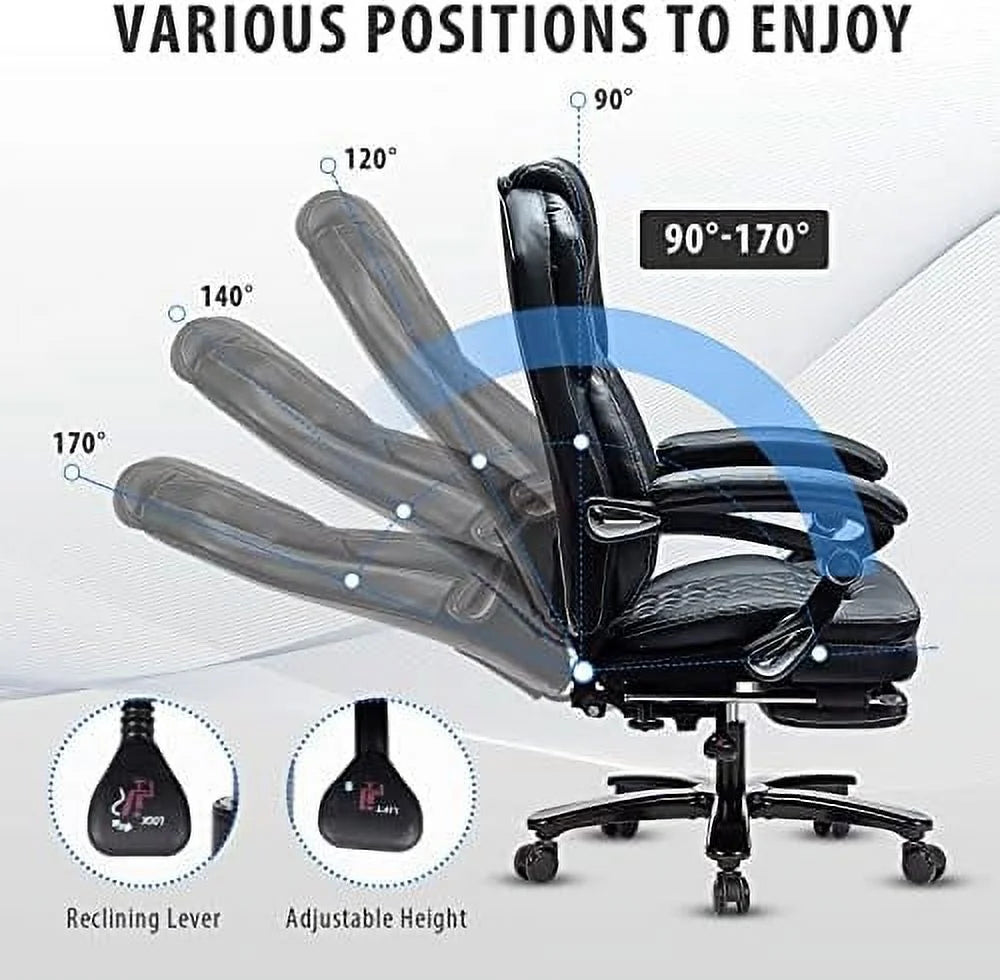 High Back Reclining Office Chair with Footrest H83344