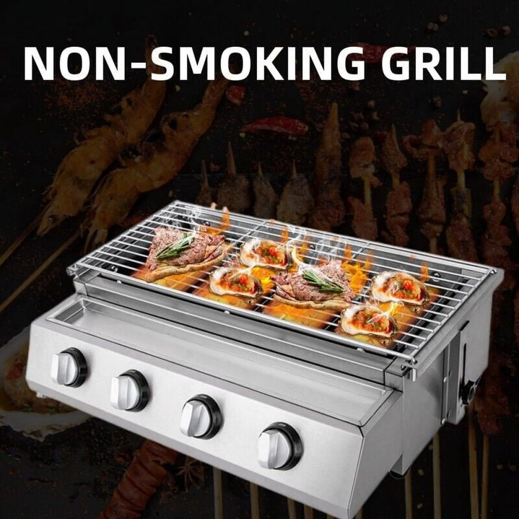 Stainless Steel 4 Burners Gas BBQ Grill K9376