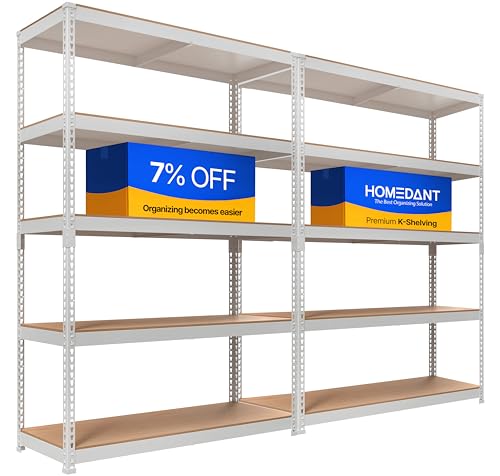 5 Tier Heavy Duty Adjustable Metal Shelving Unit J23452