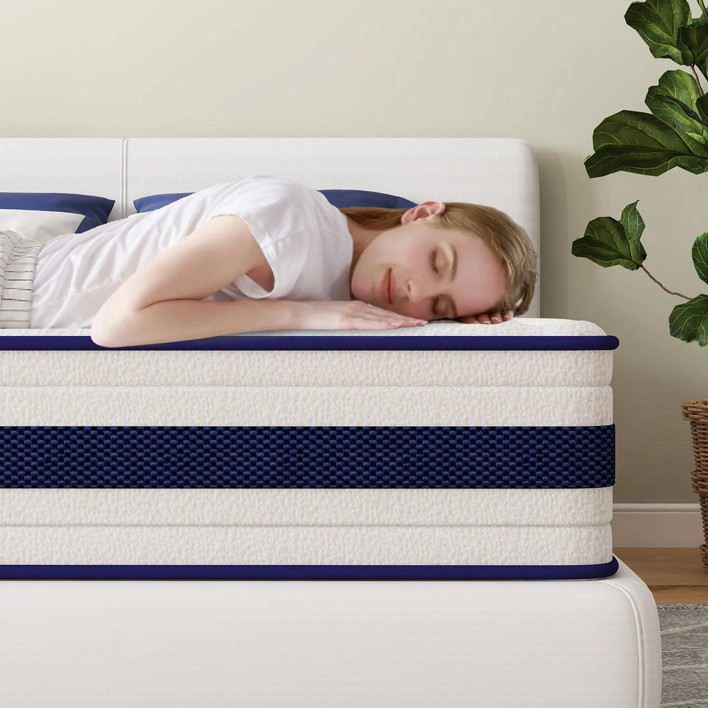 Queen 10 Inch Hybrid Memory Foam Mattress X2918