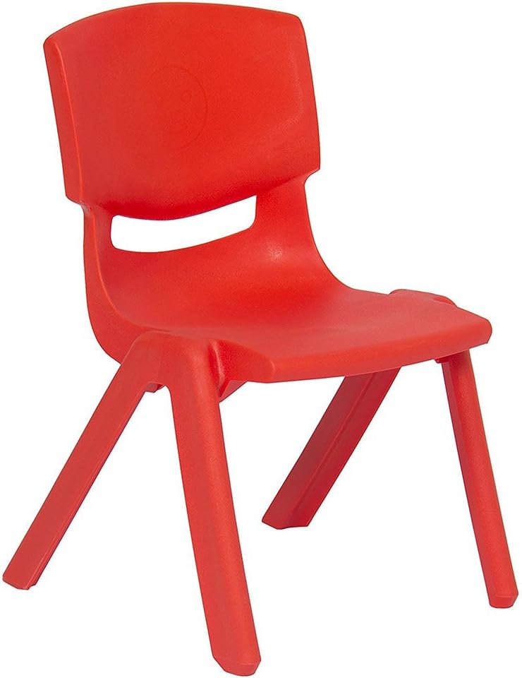 Stackable Plastic Kids Learning Chairs, Yellow, 10 Pack W37086