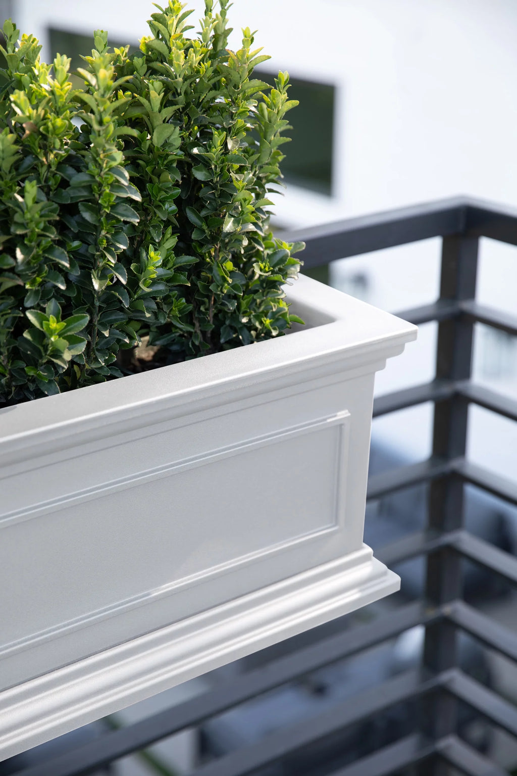 White 36" Railing Window Box Planter L1688