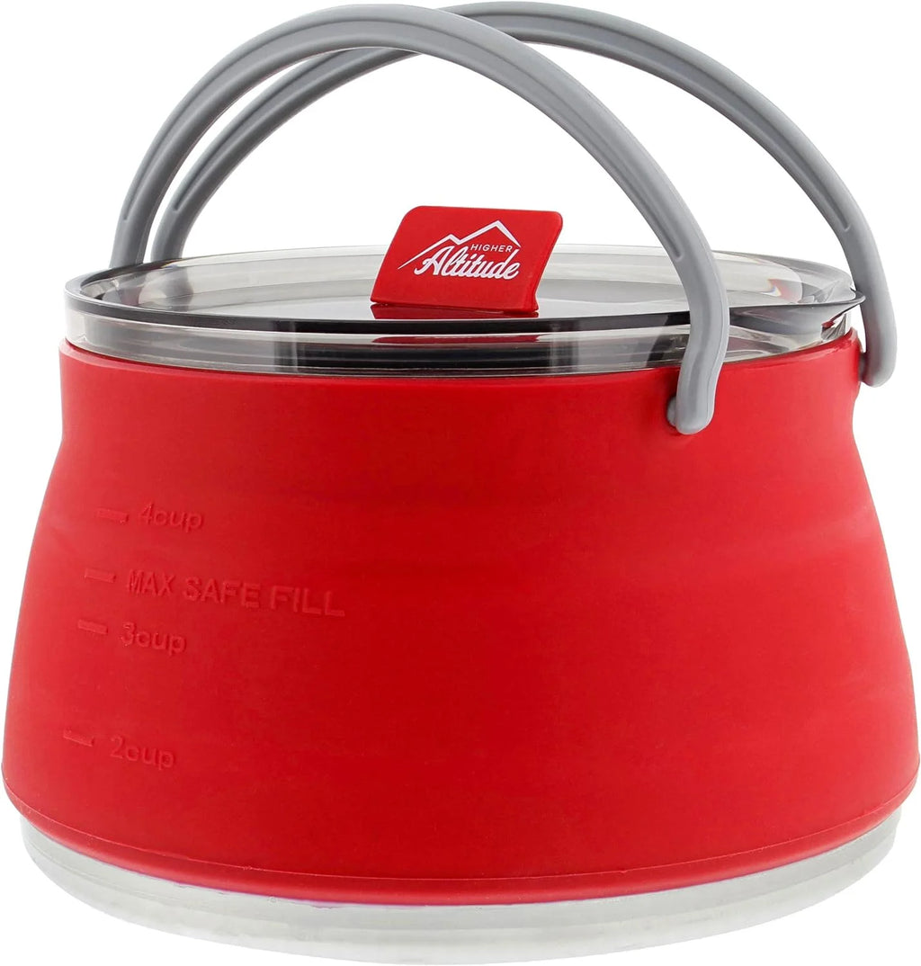 Collapsible 1L Red Travel Kettle R931
