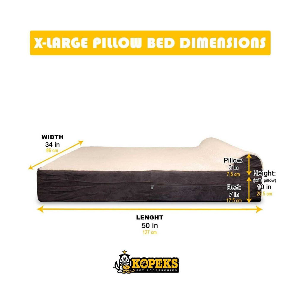 Dog Bed with Pillow Memory Foam H304