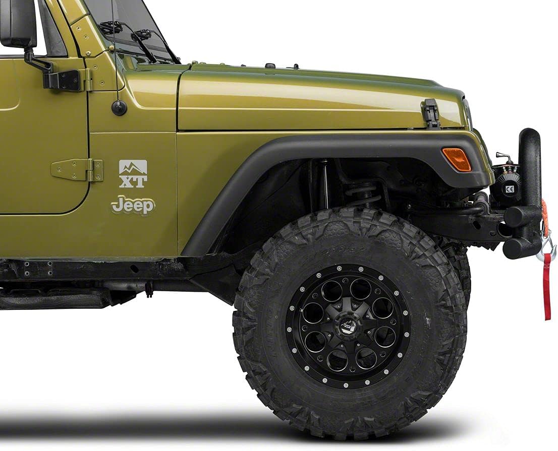 Textured Black Tubular Front Bumper with Winch Cutout U33525