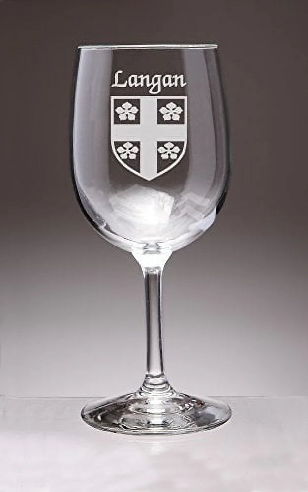 Irish Coat of Arms Wine Glasses Set of 4 G524