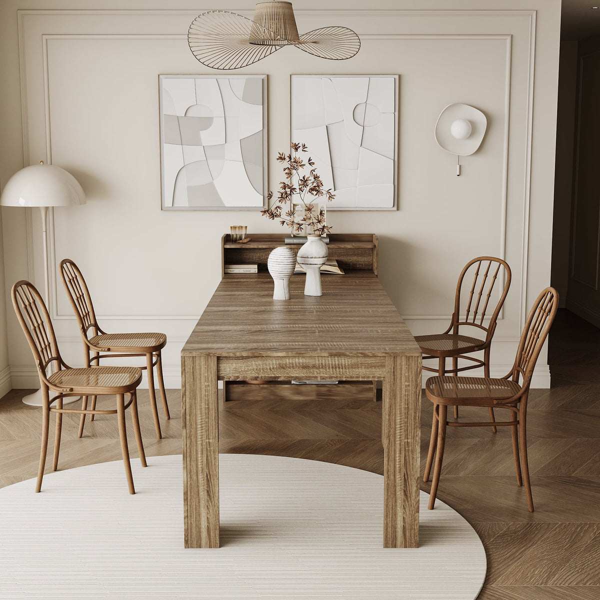 Extendable Dining Table with Storage I164