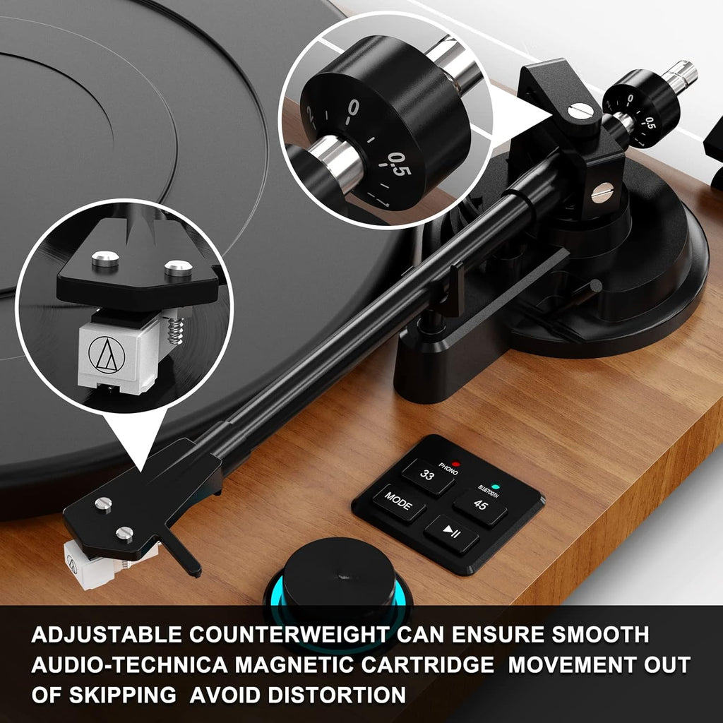 Bluetooth Record Player with Speakers O71987