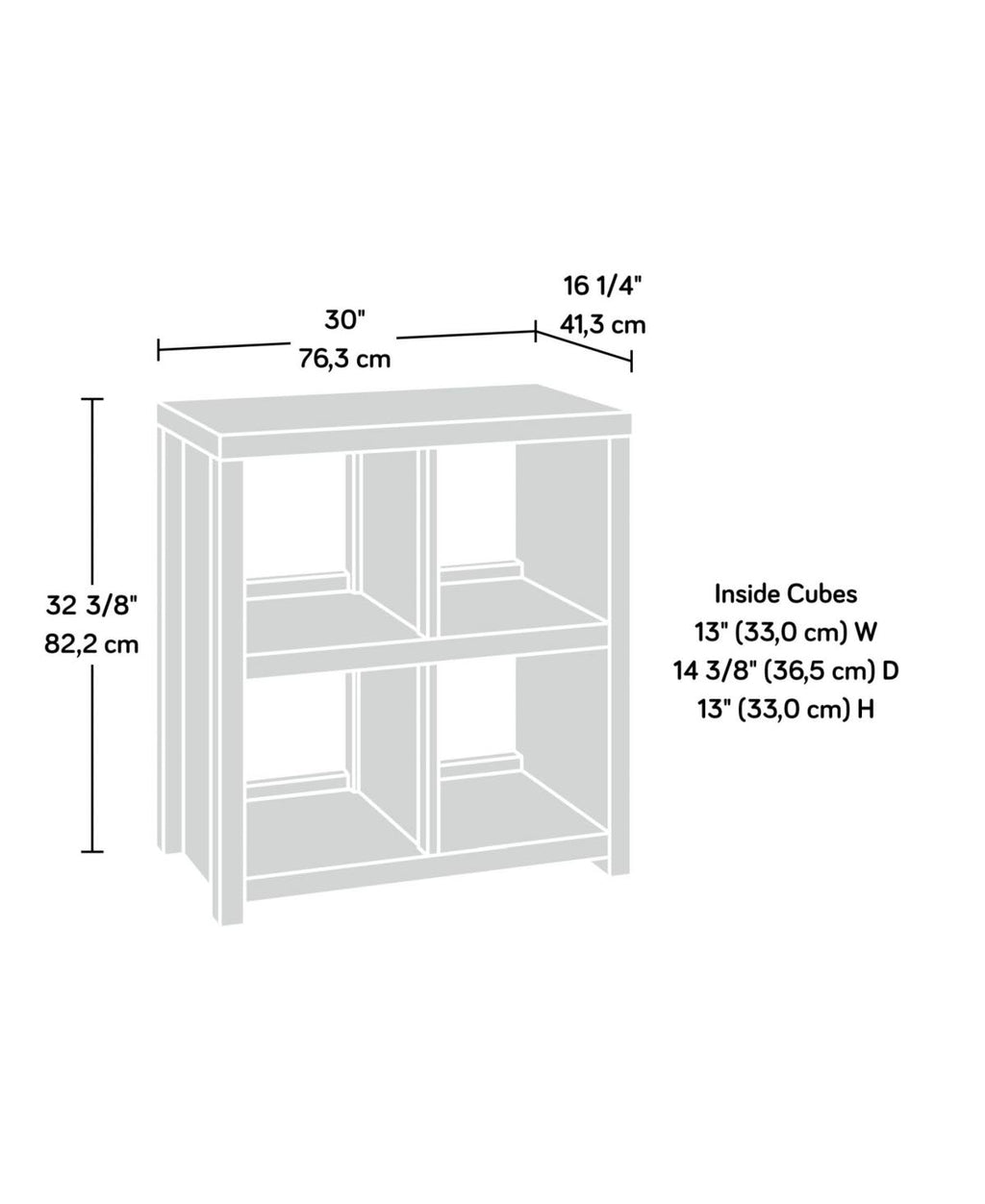 4 Cube Bookcase E816