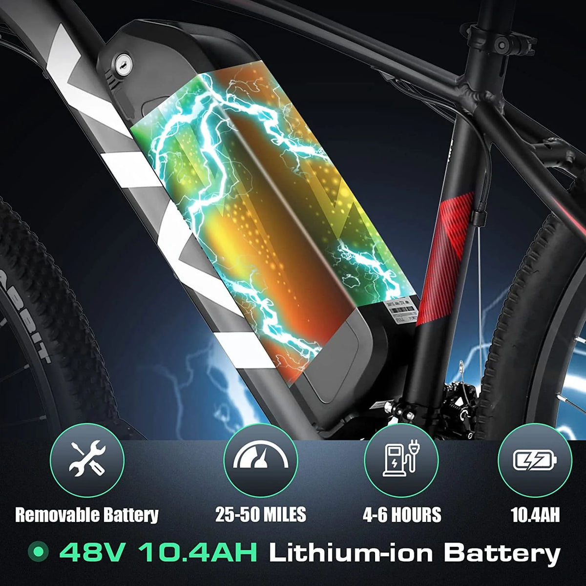 27.5 500W 21 Speed Electric Mountain Bike H85579