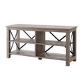 50" Wood Metal Open Back TV Stand Q3819