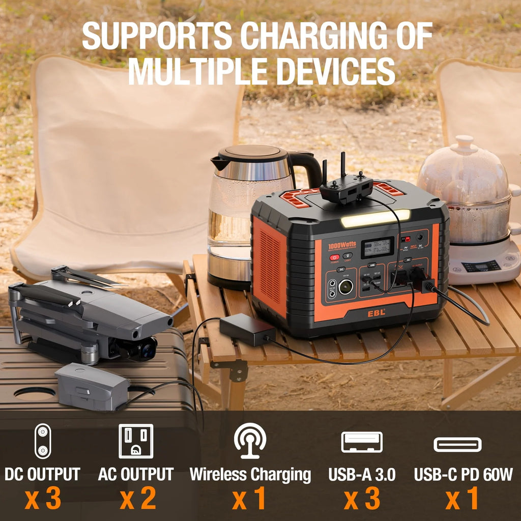 1000W 999Wh Portable Power Station S35329