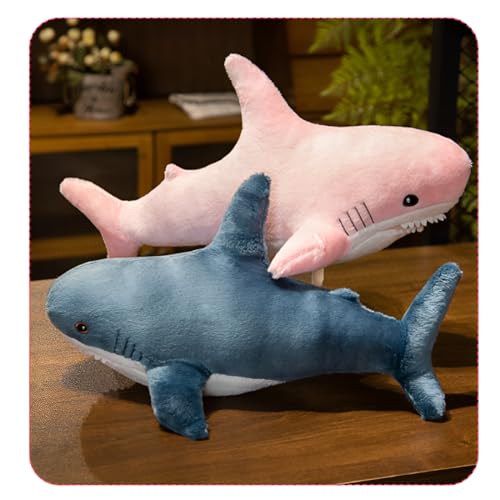 Blue 31-inch Shark Plush Toy Pillow H44356