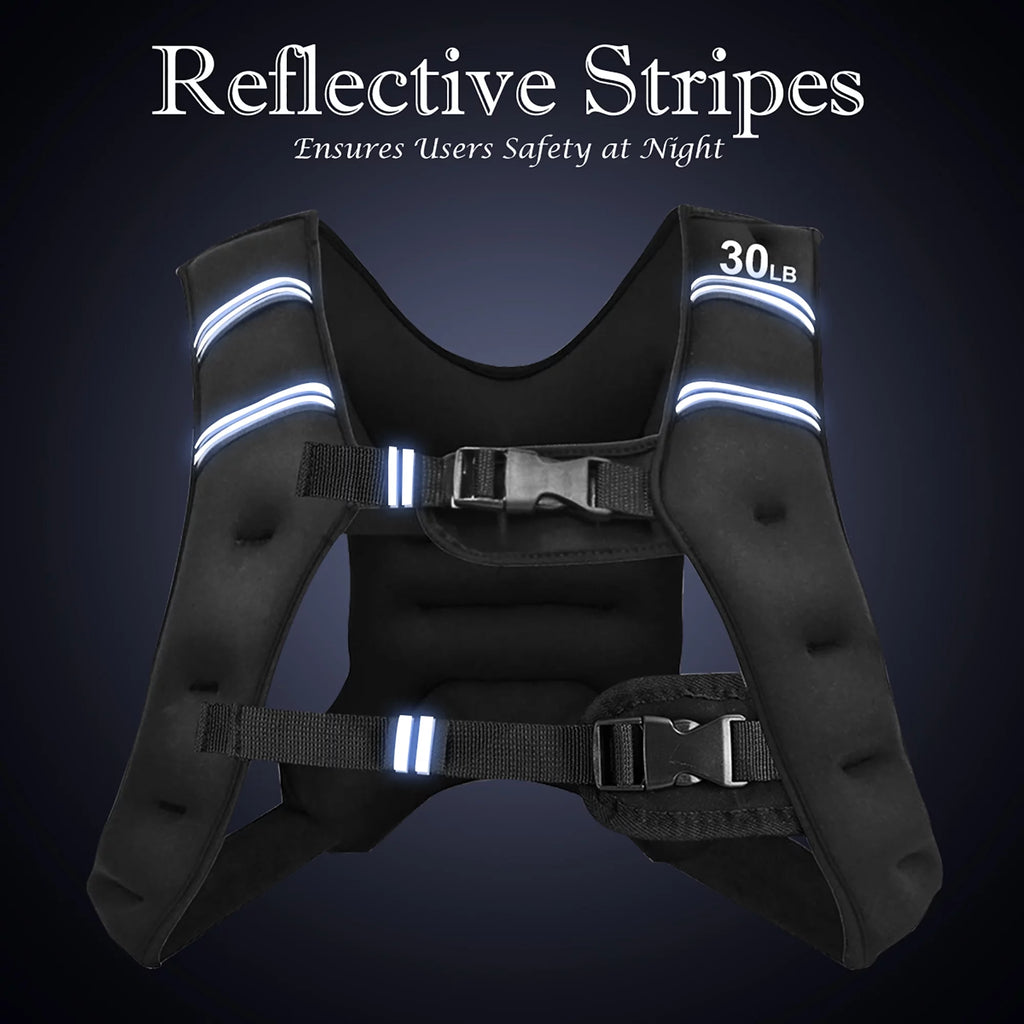 30LBS Adjustable Weighted Vest F76116