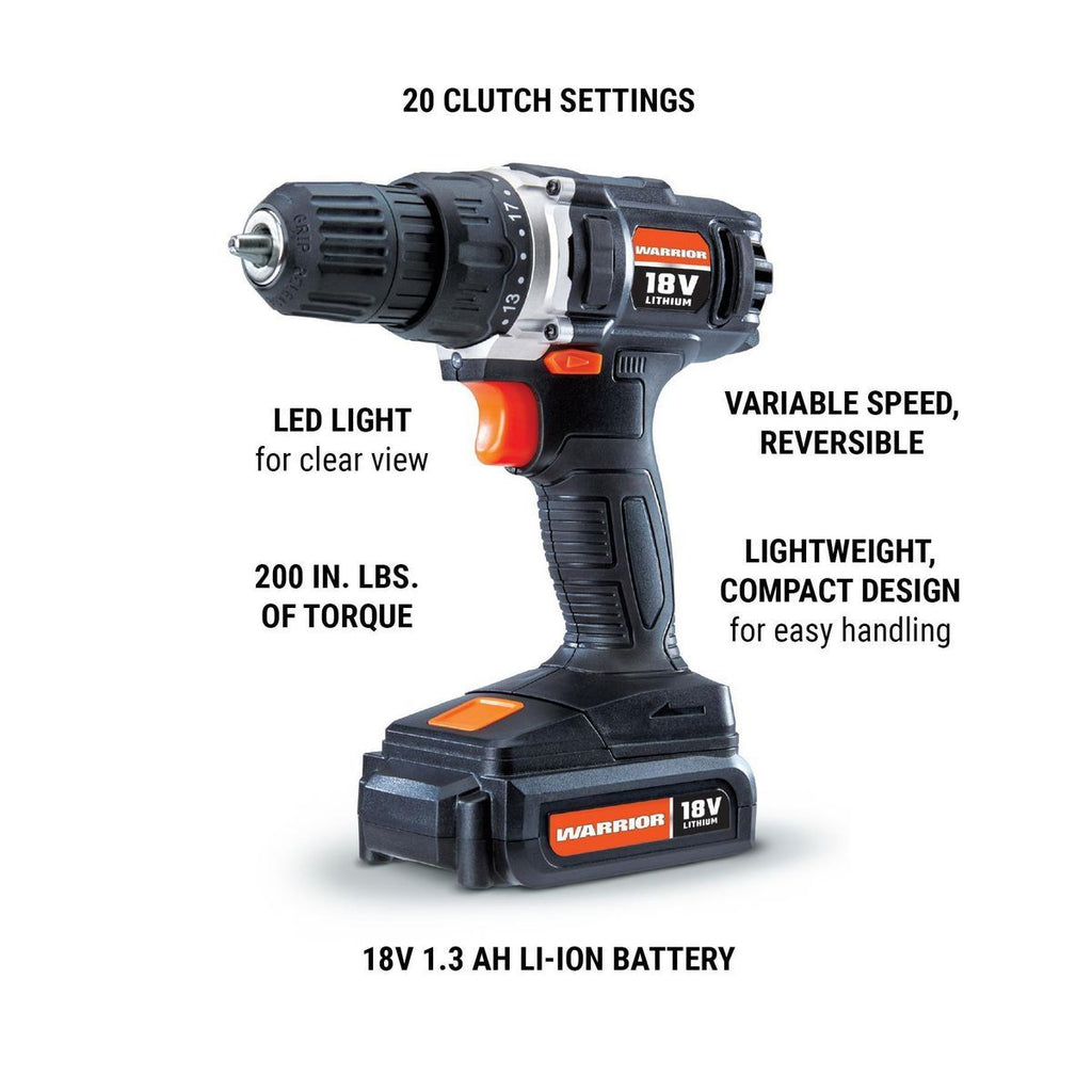 18V Cordless 3/8 in. Drill Kit with Battery and Charger L473588