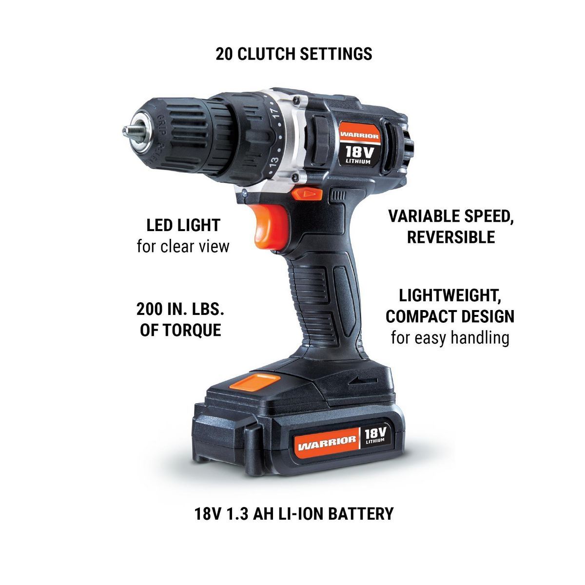 18V Cordless 3/8 in. Drill Kit with Battery and Charger L473588