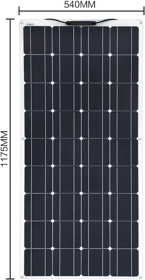 100W Monocrystalline Flexible Solar Panel 200W 12V Kit M90791
