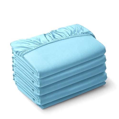 Super Soft 6-Pack Extra Deep Pocket Microfiber Fitted Sheet Twin XL Navy S82800
