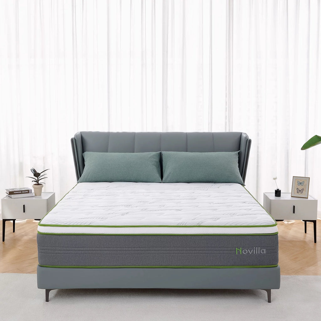 Queen Size Memory Foam Pocket Spring Hybrid Mattress C2213