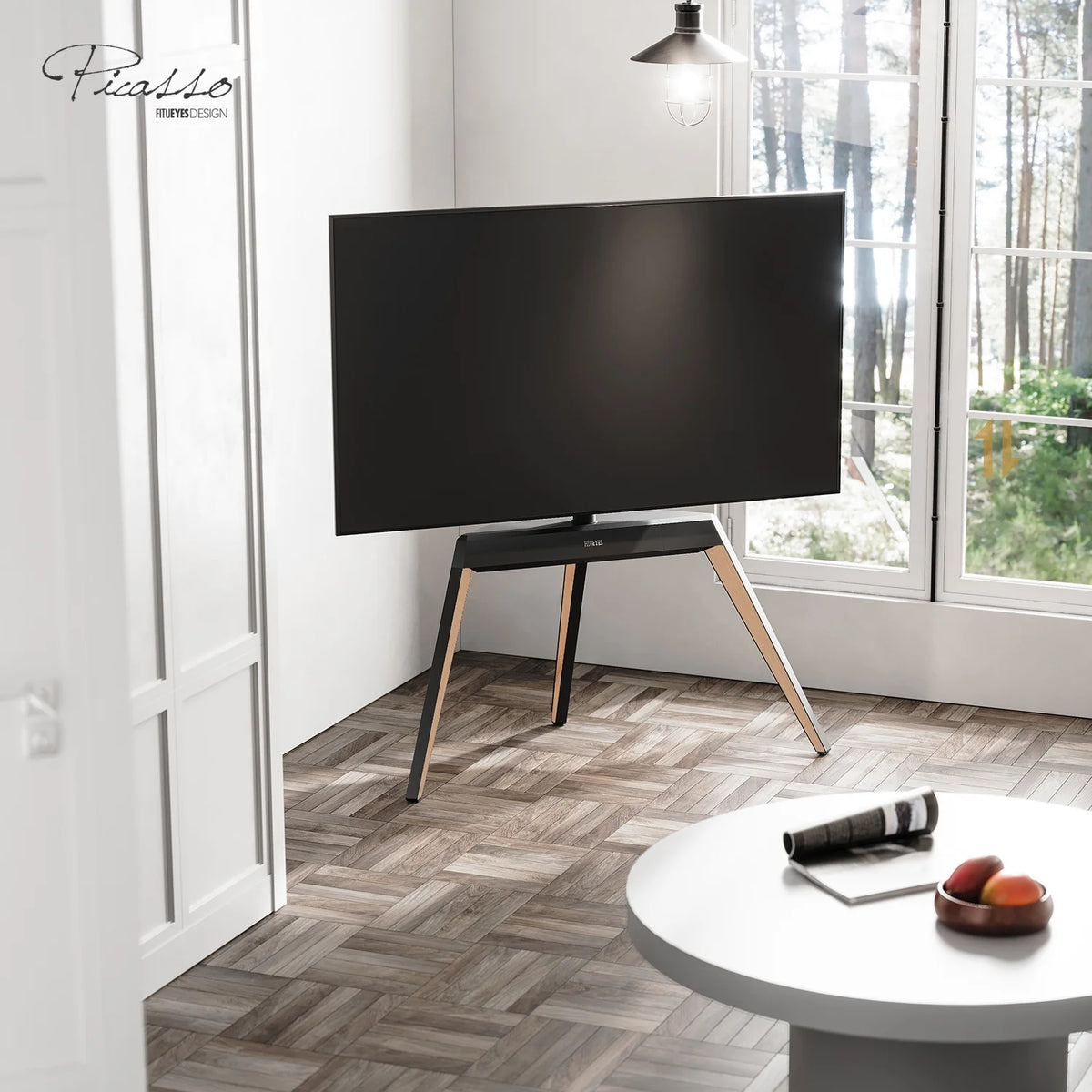 Corner TV Stand for 55 65 70 75 78 Inch TV I109830