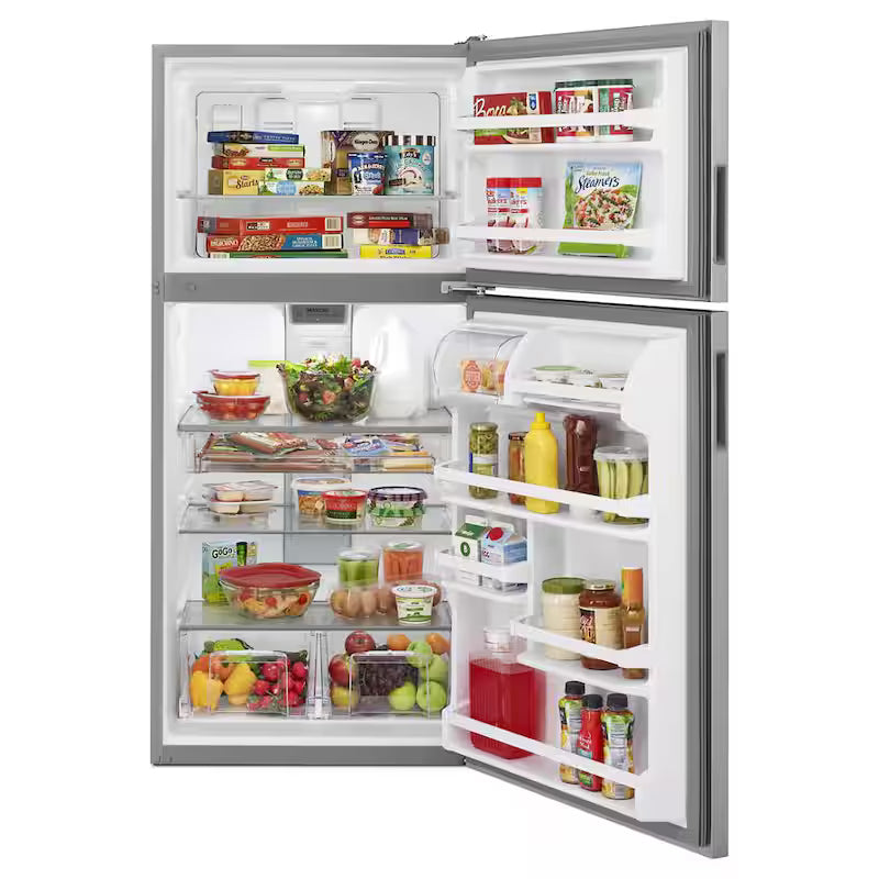 18 cu. ft. Top Freezer Refrigerator Stainless Steel H123274