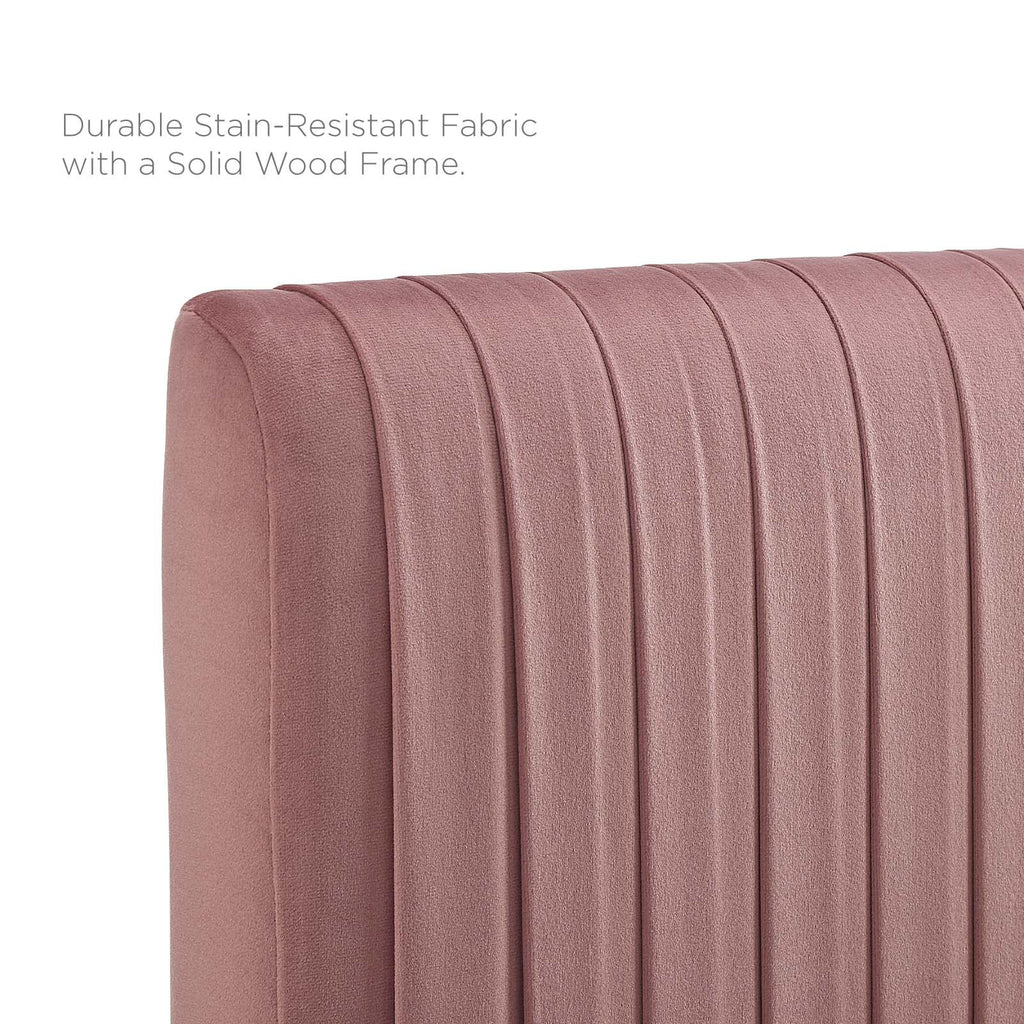 Full Size Velvet Platform Bed Frame P874790