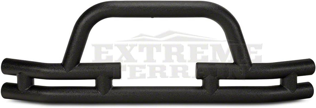 Textured Black Tubular Front Bumper with Winch Cutout U33525