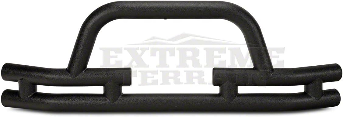 Textured Black Tubular Front Bumper with Winch Cutout U33525