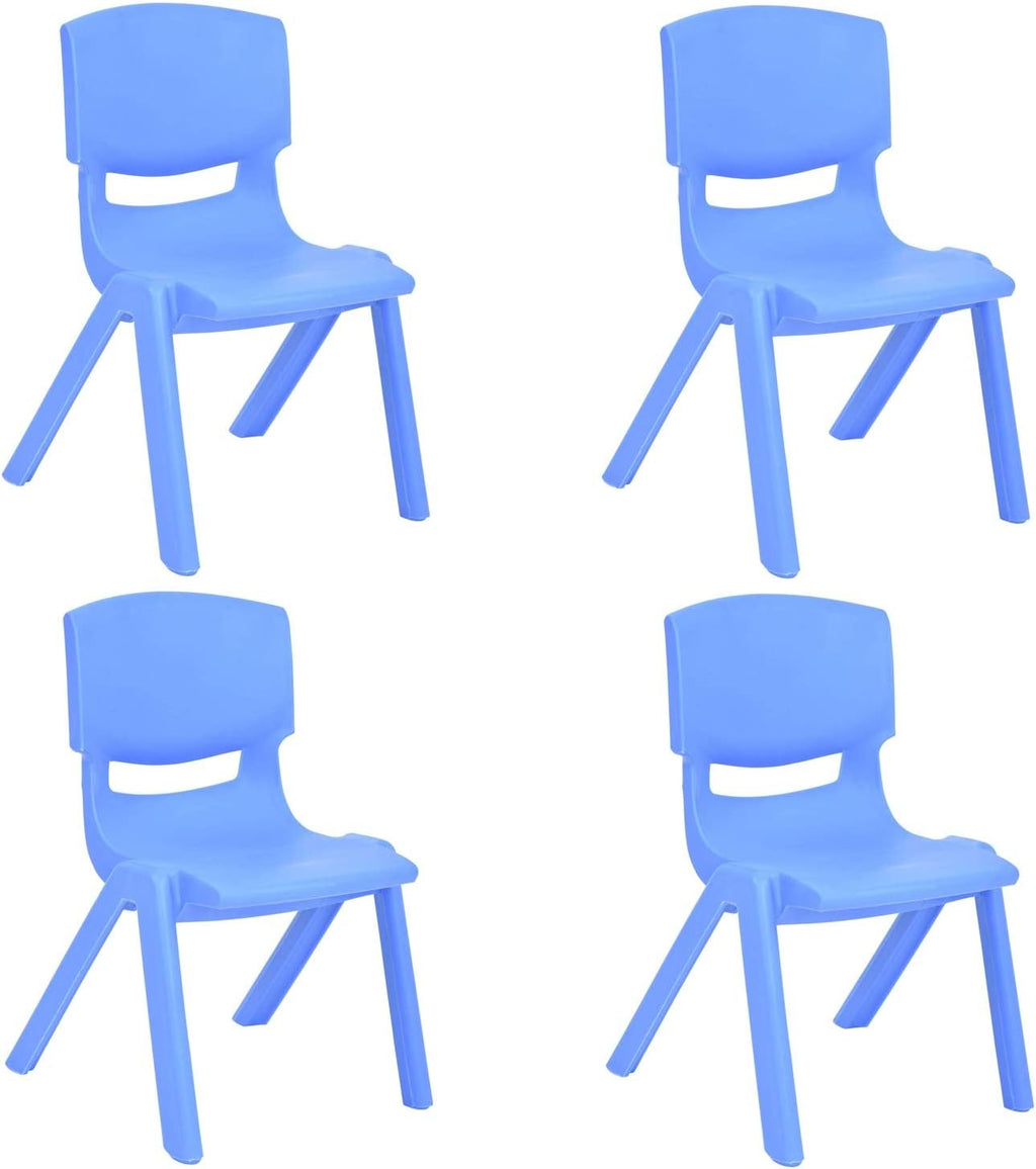 Stackable Plastic Kids Learning Chairs, Yellow, 10 Pack W37086