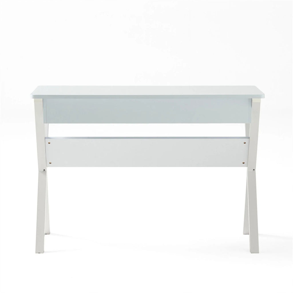 White Wood & Iron Computer Table U54128
