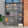 Large Outdoor Cat Enclosure with 6 Jumping Platforms M2140