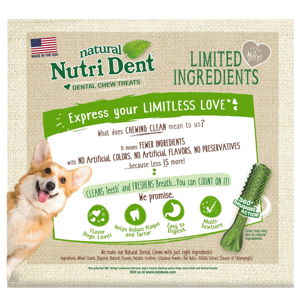 Natural Nutri Dent Fresh Breath Dental Chews X6736