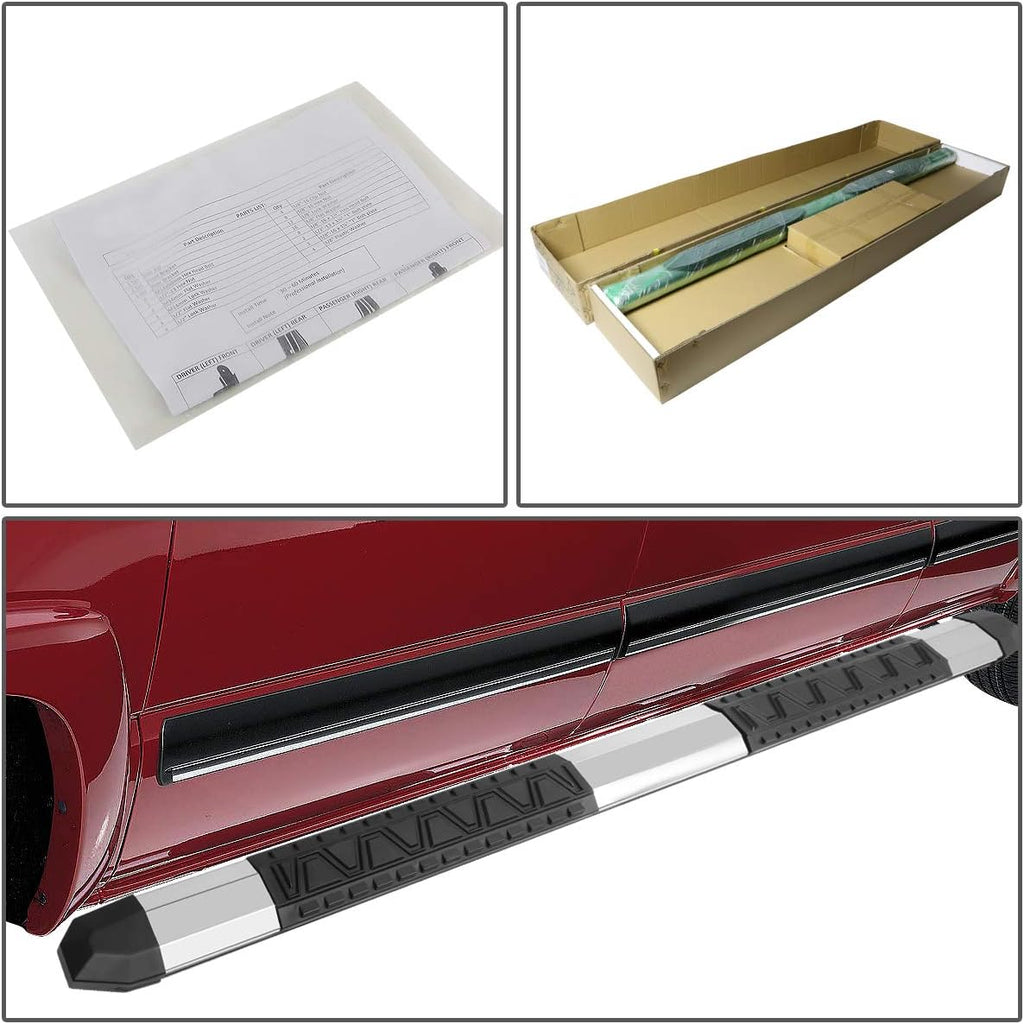 5 Inches Aluminum Polished Chrome Side Step Nerf Bar Running Board L95659
