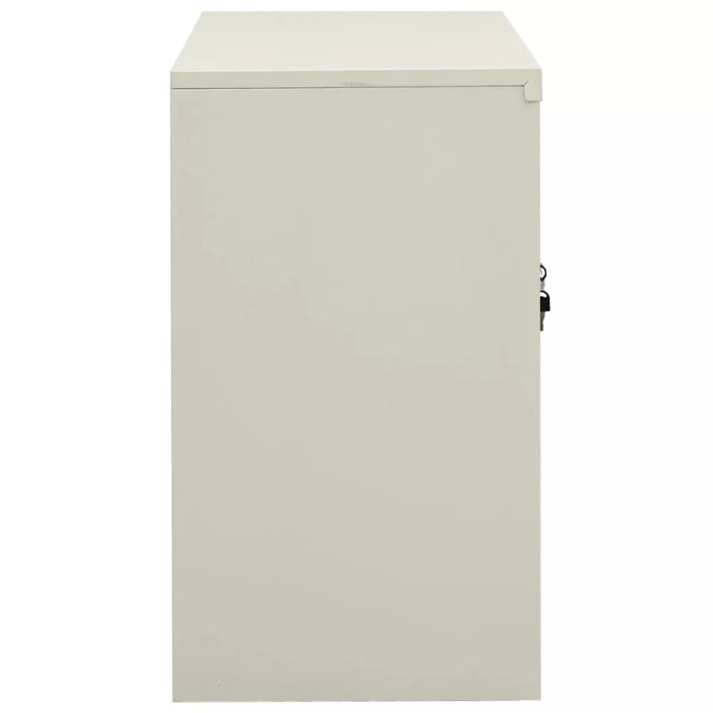 Light Gray 2 Glass Door Steel Filing Cabinet A81598