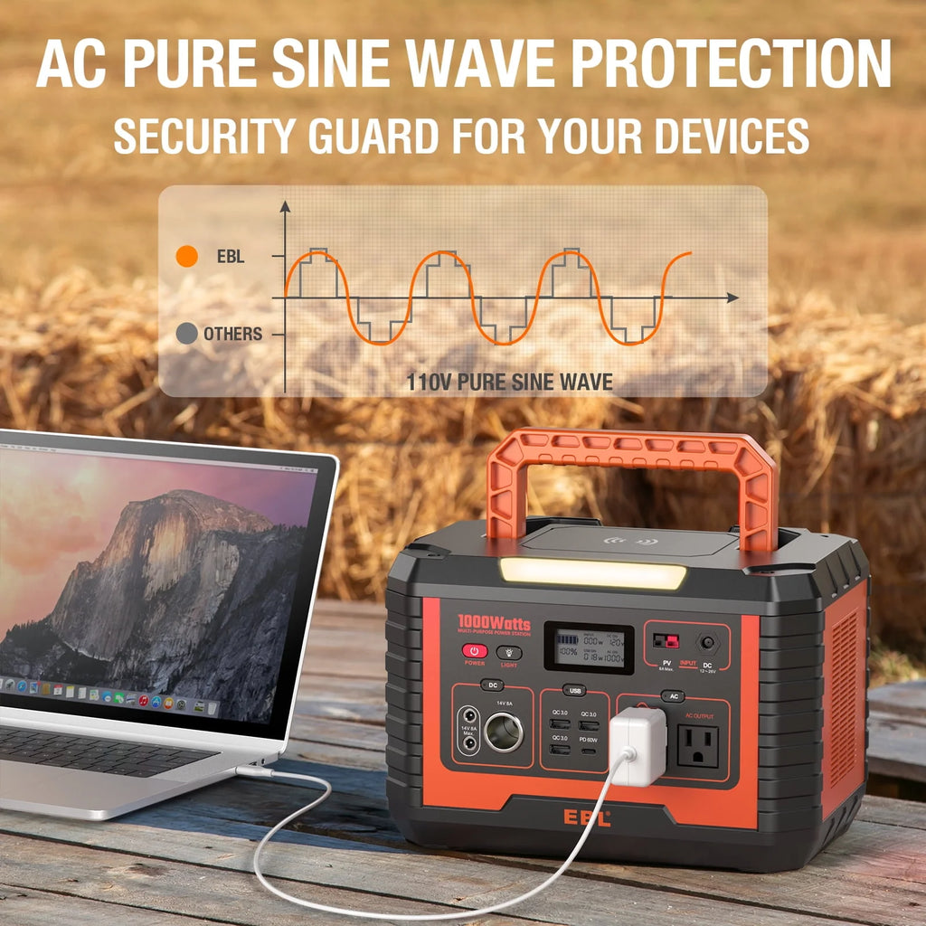 1000W 999Wh Portable Power Station S35329