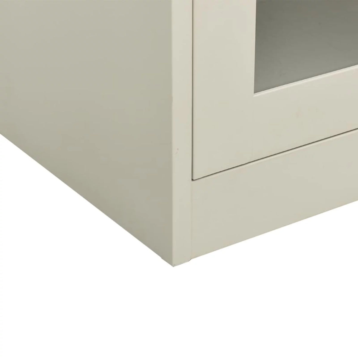 Light Gray 2 Glass Door Steel Filing Cabinet A81598