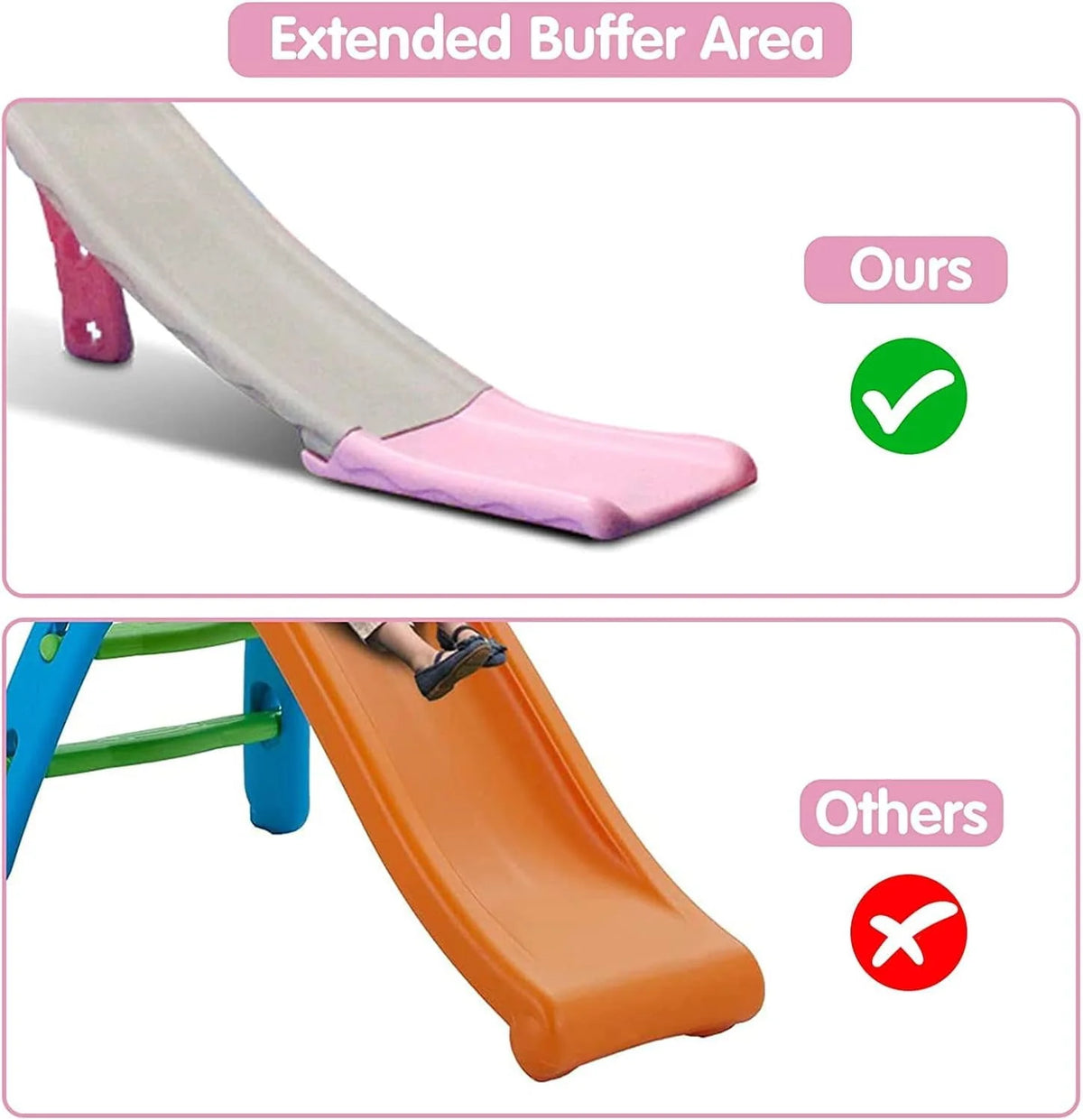5 in 1 Toddler Slide Swing Set with Basketball Hoop Blue P69511